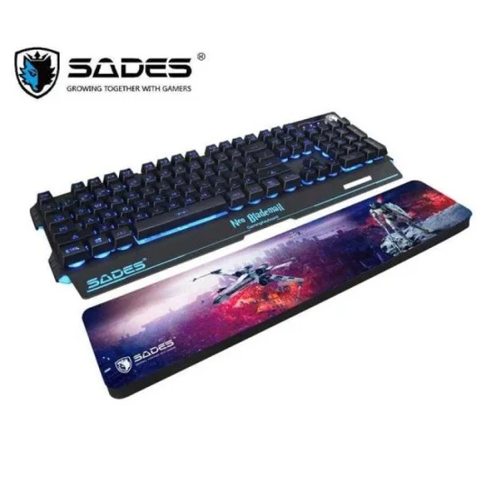 Sades Keyboard Wrist Rest Pad For Mechanical Gaming Keyboard - Black